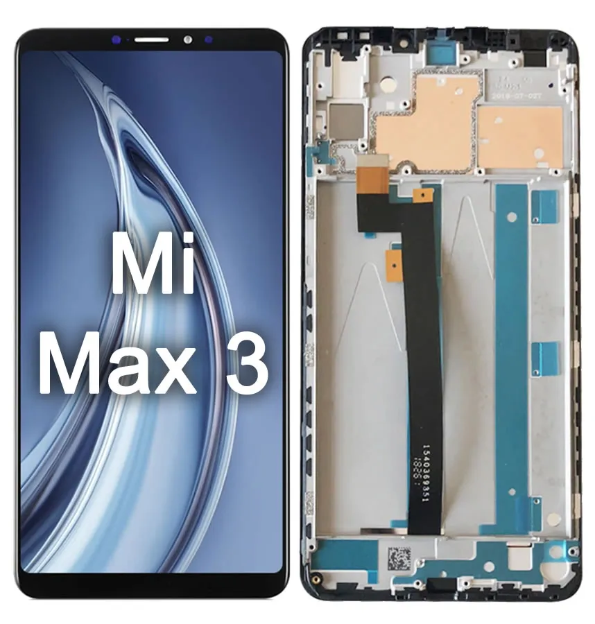 Tela LCD Display Touch Frontal para Xiaomi Mi Max 3 Com Aro