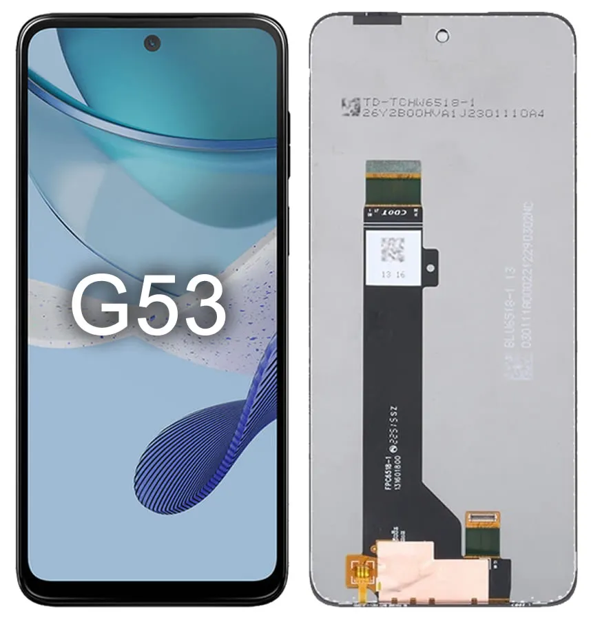 Tela LCD Display para Motorola Moto G53 Sem Aro
